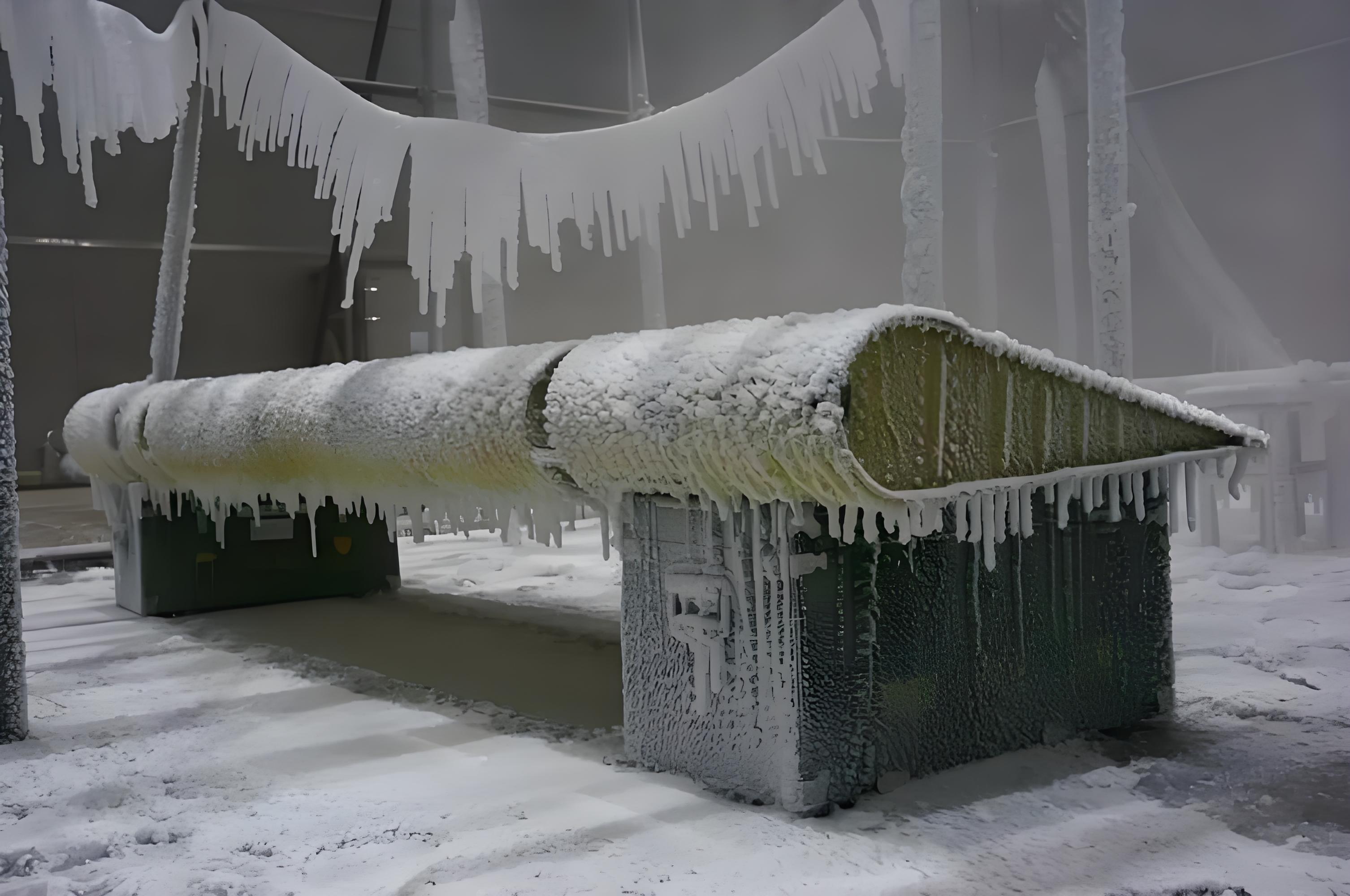 风挡除雨地面结冰试验